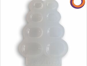 Силиконовый молд "овалы объемные"