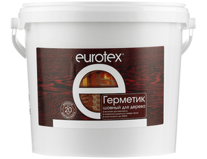 Герметик шовный для дерева Eurotex "Калужница" (фасовки 0,6 и 3 кг)