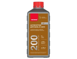 Неомид 200 деревозащитный состав для бань и саун (1 л.)