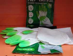 Перчатки суперпрочные хозяйственные ПВХ Дед Банзай