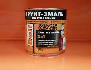 DALI Грунт-эмаль по ржавчине 3 в 1 Для металла