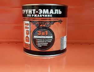 DALI Грунт-эмаль по ржавчине 3 в 1 Молотковая
