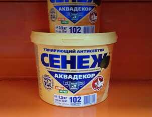 Тонирующий антисептик СЕНЕЖ АКВАДЕКОР