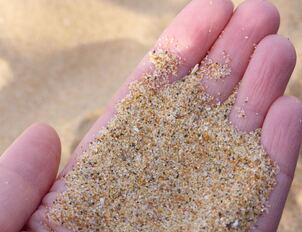 Песок кварцевый окатанный