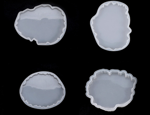 Подстаканники "Geode" (жеода) с бортом, силиконовые молды Artline