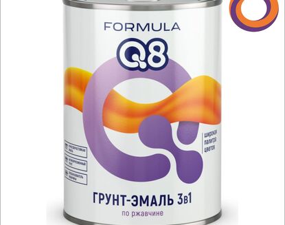 Грунт эмаль по ржавчине "Formula Q8"